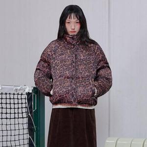 [랩](웰론)레오파드 반넥 패딩 점퍼 AR4PDA66