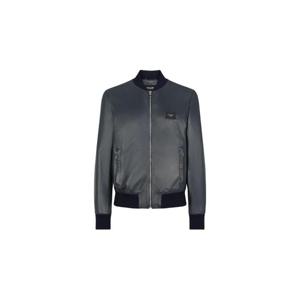 26 SS 돌체앤가바나 로고 장식 가죽 봄버 재킷 G9PB9LFUL89 TP432417628