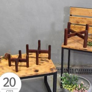 원주목형(낮은)화분받침대(S2호)내경200mm 우드스텐드