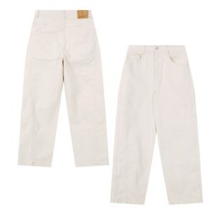 [NBA] 절개 디테일 기모 데님 팬츠 (아이보리) N254DP395P