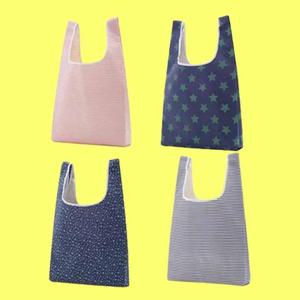 ABM 휴대용 장바구니 4개 디자인랜덤 시장가방 에코백