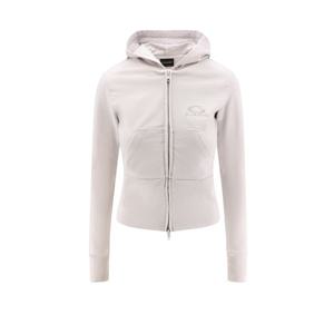 26 SS 발렌시아가 로고 엠브로이더드 지퍼 코튼 블렌드 후디 자켓 850427TTVI2