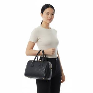 MARINE SERRE 25FW 문 캔버스 스트라이크 백 (WBA019ARWOV0040 BK99)