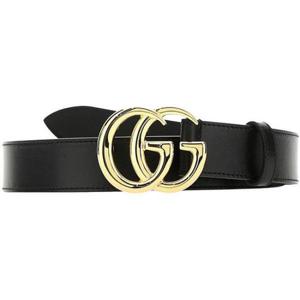 GUCCI 구찌 GG 마몽 샤이니 버클 가죽 벨트 (414516 0YA0G 1000)