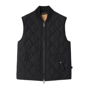 버버리 퀼티드 스냅 버튼 나일론 조끼 8110185 A1189