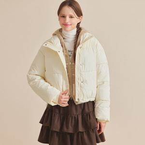 [포커스]하이넥 크롭 웰론 패딩 점퍼 PBBF5W1JP1431