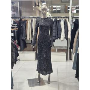 제시뉴욕 세이브존04 스팽글 뒤 트임 롱 원피스 DE85NSKA6490A