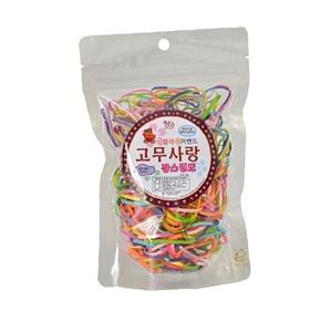 장스 지퍼 우레탄 헤어밴드 투톤