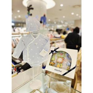 [압소바 의류] 도도 모달 배냇슈트 모자 딸랑이 3종세트 26년여름신상 (A4B10107)