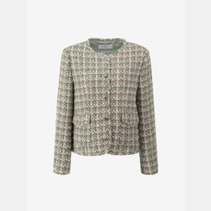 듀엘 라운드넥 트위드 자켓 D261MSF007