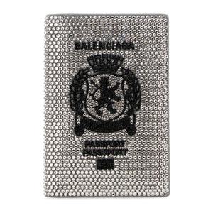 발렌시아가 장식 가죽 여권 지갑 7877422ACCR 1232