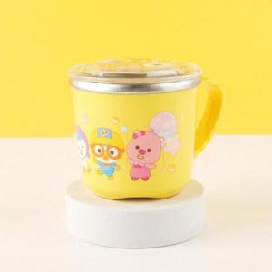 [키친] 뽀로로 논슬립 뚜껑스텐컵 피크닉