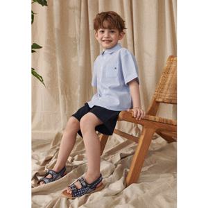 아동 블루 스트라이프 시어서커 셔츠 BA21BL02BU PG