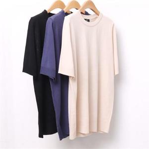 [강물처럼]빅사이즈사랑해요 8900L104 라운드넥니트반팔티 AP (6