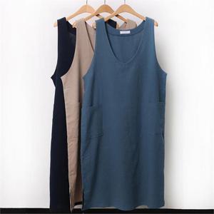 [강물처럼]빅사이즈사랑해요 9855L105 린넨일자 나시원피스 ZY (