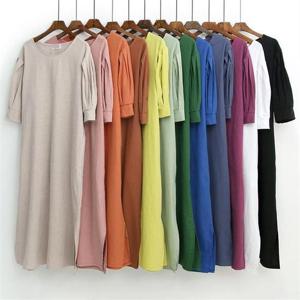 [강물처럼]빅사이즈사랑해요 9973L105 쉘5부 린넨롱 원피스 BQ (