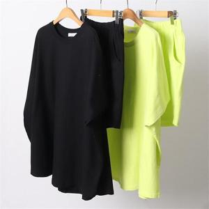 [강물처럼]빅사이즈사랑해요 D376L104 컬러루즈핏모히또세트 BE