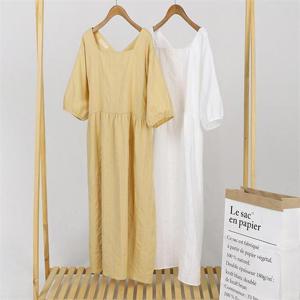 [강물처럼]빅사이즈사랑해요 E327L106 러브미스퀘어넥원피스 TG