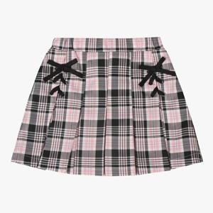 [신디키즈]발레 체크 플리츠 스커트 CIWH24W01(2color 속바지포함)