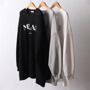 [강물처럼]빅사이즈사랑해요 I122L202 오버핏밀란긴팔티셔츠 RA