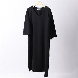 [강물처럼]빅사이즈사랑해요 D561L204 미니브이쉬즈롱원피스 BE