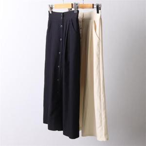 [강물처럼]빅사이즈사랑해요 I520L204 코튼버튼플레어스커트 LY