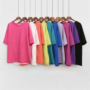 [강물처럼]빅사이즈사랑해요 G991L206 루즈린넨라운드반팔티 BQ