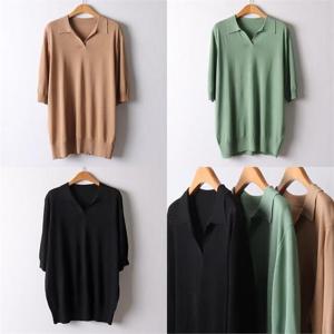 [강물처럼]위쉬몰 AP 오픈카라실크반팔티E61(I790H206) 빅사이즈