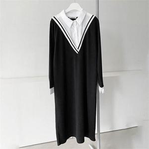 [강물처럼]빅사이즈사랑해요 E754L209 리지요꼬셔츠V원피스 BS (