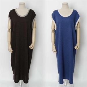 [강물처럼]빅사이즈사랑해요 E803L210 스판조끼니트롱원피스 HG