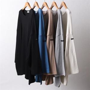 [강물처럼]빅사이즈사랑해요 B590L210 기모핸드라벨롱티셔츠 RA