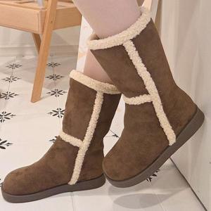 [디자이어로즈][디자이어로즈] 여자 양털부츠 방한부츠 스웨이드