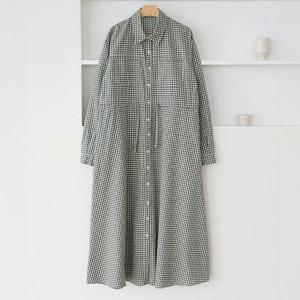 [강물처럼]아이우먼 모노체크리본카라원피스 BNQ498M401 빅사이