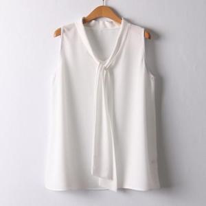 [강물처럼]아이우먼 타이나시쉬폰블라우스 BGI788M401 빅사이즈