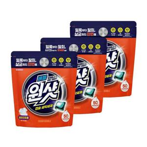슈가버블 원샷 캡슐 세탁세제 50입 x 3