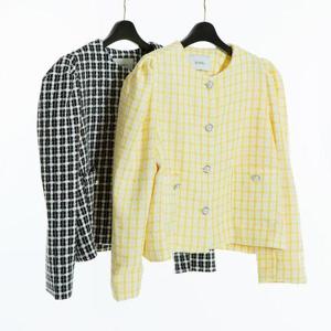 [강물처럼]빅사이즈사랑해요 G583L403 체크패턴트위드자켓 CM (1