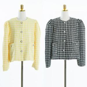 [강물처럼]위쉬몰 CM 체크트위드펄버튼자켓(G583H403) 빅사이즈