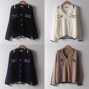 [강물처럼]위쉬몰 RM 골든Y카라니트가디건(D045H403) 빅사이즈 (