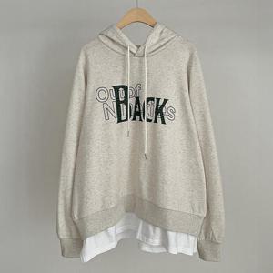 [강물처럼]아이우먼 백아웃레이어드후드티 SMQ695M403 빅사이즈