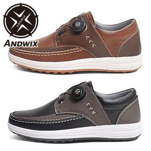 소가죽 스파이크리스 남성 다이얼 골프화 골프화