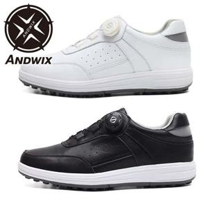 다이얼 남성 스파이크리스 골프화 블랙 화이트 골프화