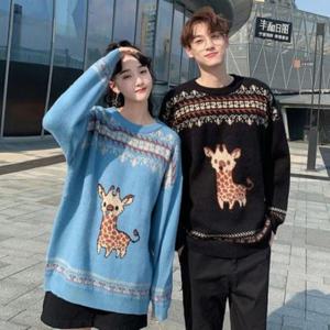 [의류] DHH-B96 남녀공용 커플 루돌프 니트