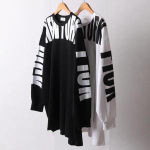 [강물처럼]빅사이즈사랑해요 I470L403 뉴욕프린팅빅맨투맨 MK (1