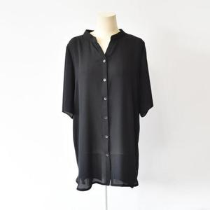 [강물처럼]아이우먼 차이나반팔루즈셔츠 HG1825M403 빅사이즈 (1