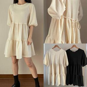 [강물처럼]위쉬몰 CR 크림캉캉미니원피스(O101H404) 빅사이즈 (1