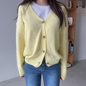 [강물처럼]아이우먼 걸스데일리브이가디건 BNQ879M404 빅사이즈