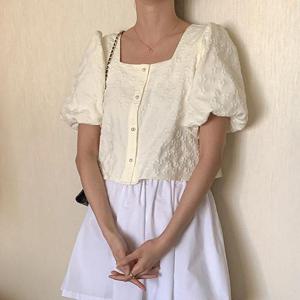 [강물처럼]아이우먼 마들렌볼륨블라우스 DDQ883M404 빅사이즈 (1