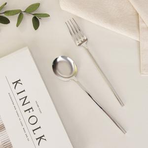 스퀘어 민 디저트 스푼/포크 세트