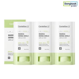 [5%적립] 센텔리안24 마데카 더마쉴드 세이프 촉촉 쿨링 선스틱 18g 3개 SPF50+ 24H 자외선차단 진정 비건인증 프루프