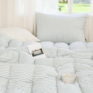 [파르페by알레르망] 크루 워싱면 차렵이불 (리프그린) S/SS